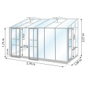 Serre adossée MÉLISSA 7,20 m²