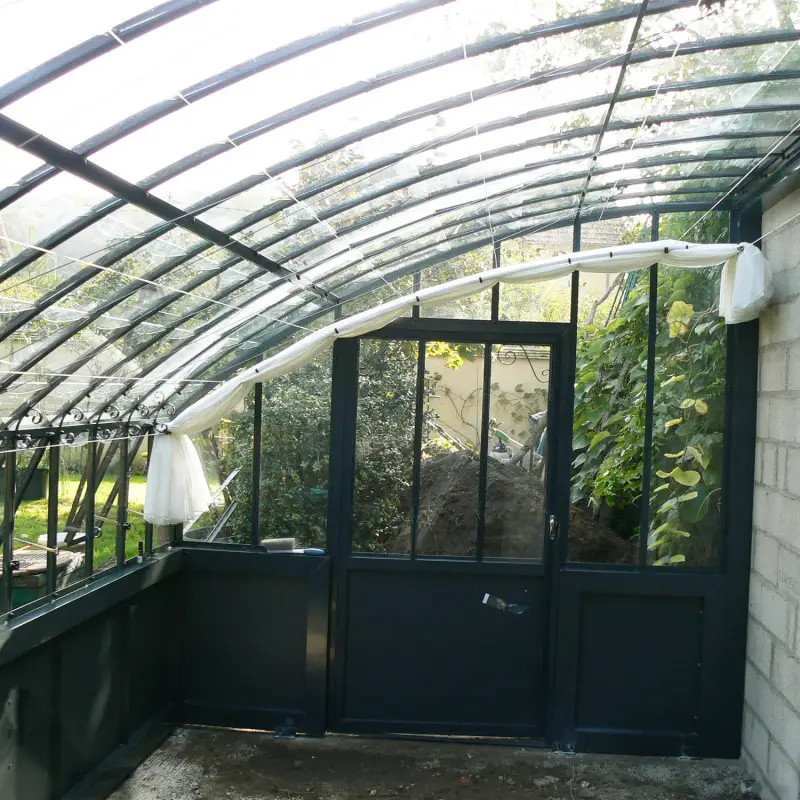 Serre à l'ancienne CHAMBORD largeur 2.80 m sur embase aluminium