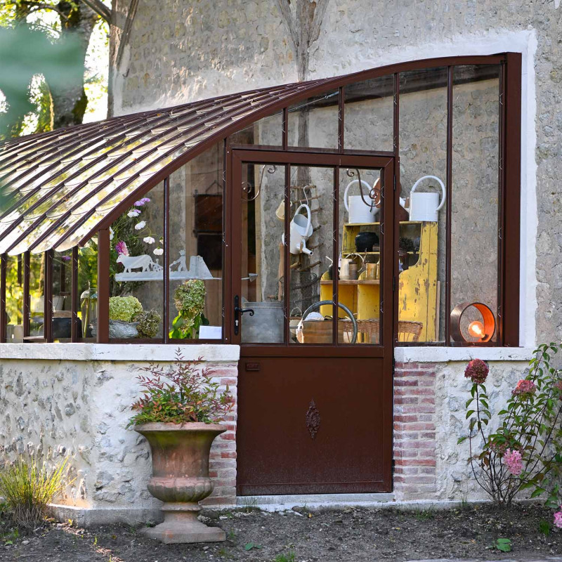 Serre à l'ancienne CHAMBORD largeur 2.80 m sur muret