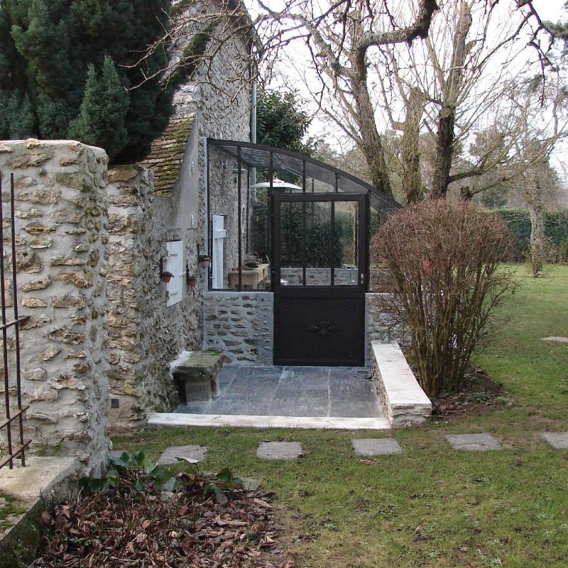 Serre à l'ancienne CHAMBORD largeur 2.80 m sur muret