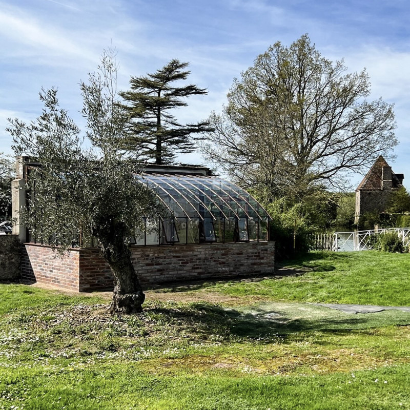 Serre à l'ancienne CHAMBORD largeur 2.80 m sur muret