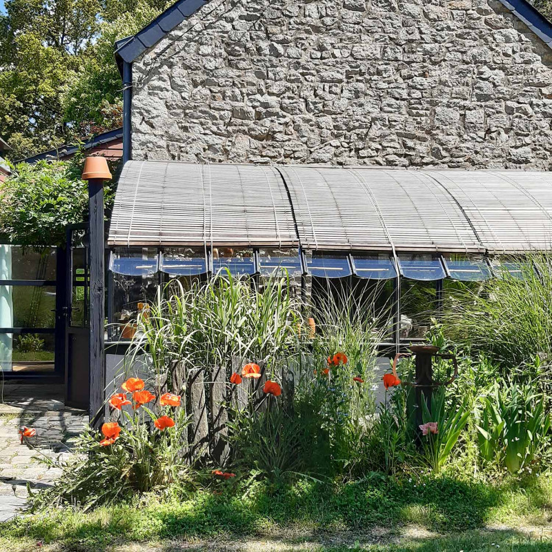 Serre à l'ancienne CHAMBORD largeur 2.80 m sur muret