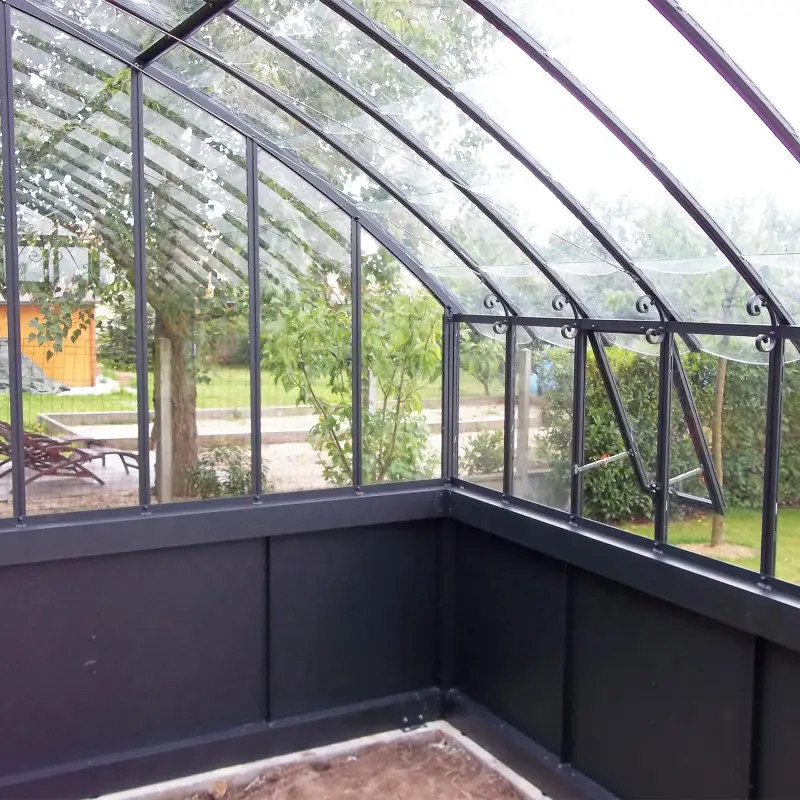 Serre à l'ancienne VERSAILLES largeur 2.80 m sur embase aluminium