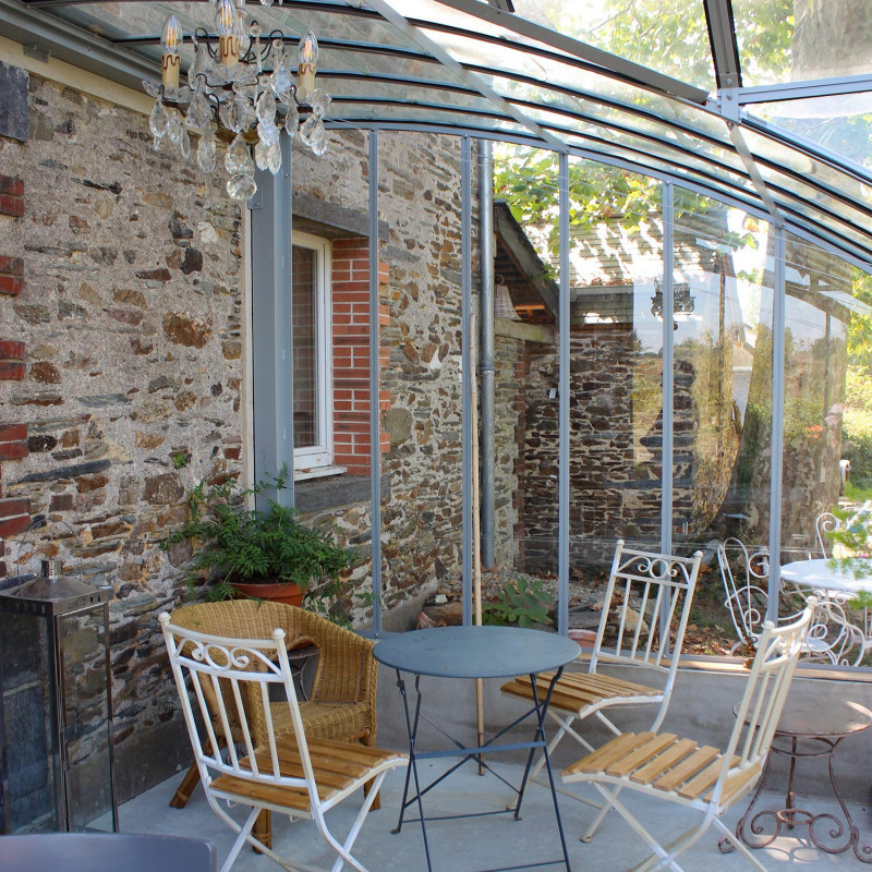 Serre à l'ancienne MONTESQUIEU largeur 2.80 m sur muret