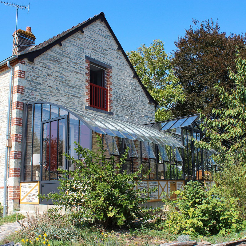 Serre à l'ancienne MONTESQUIEU largeur 2.80 m sur muret