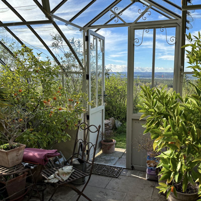 Serre à l'ancienne MONTESQUIEU largeur 2.80 m sur muret