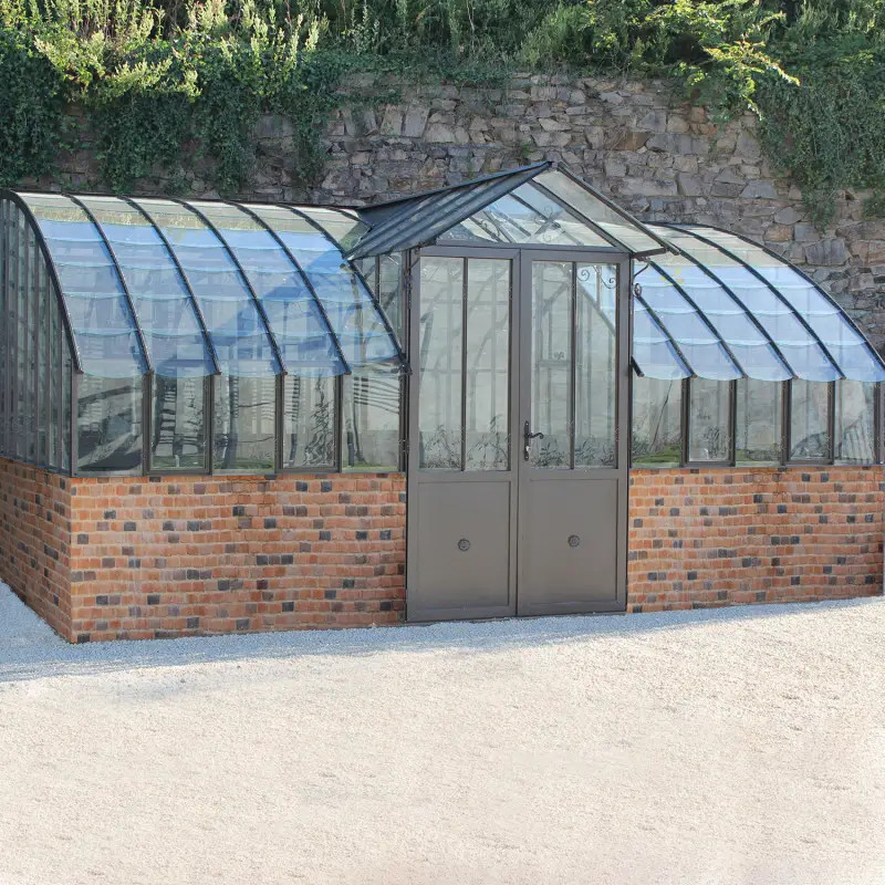 Serre à l'ancienne MIRABEAU largeur 2.80 m sur muret