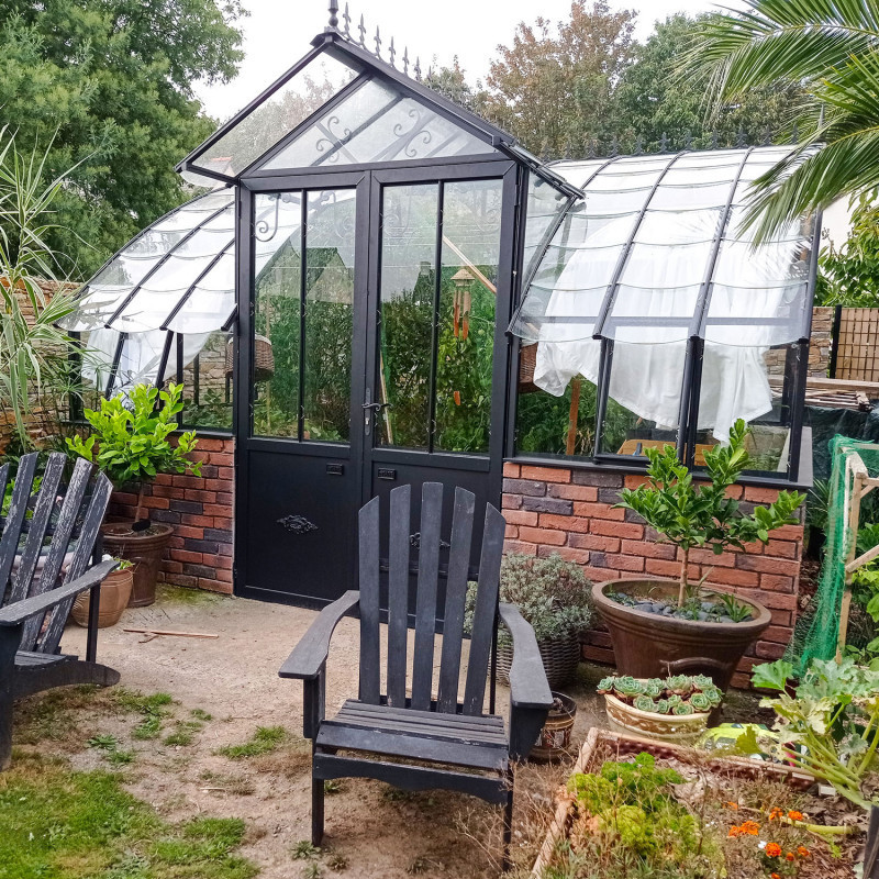 Serre à l'ancienne MIRABEAU largeur 2.80 m sur muret