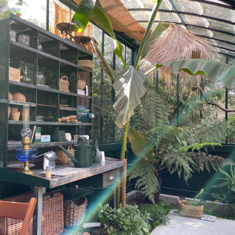 Serre à l'ancienne MIRABEAU largeur 3.70 m sur muret