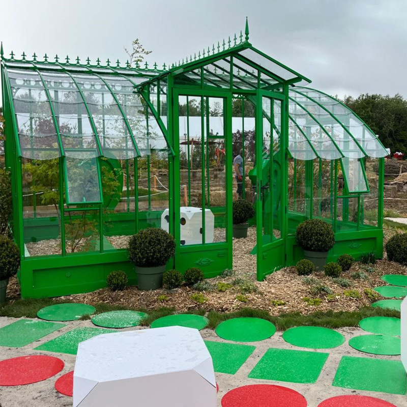 Serre à l'ancienne MIRABEAU largeur 3.70 m sur embase aluminium