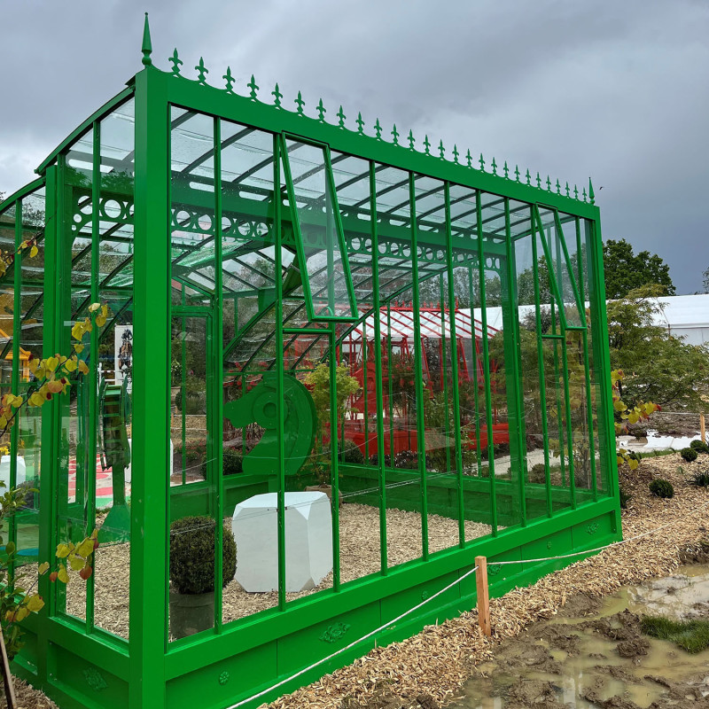 Serre à l'ancienne MIRABEAU largeur 3.70 m sur embase aluminium