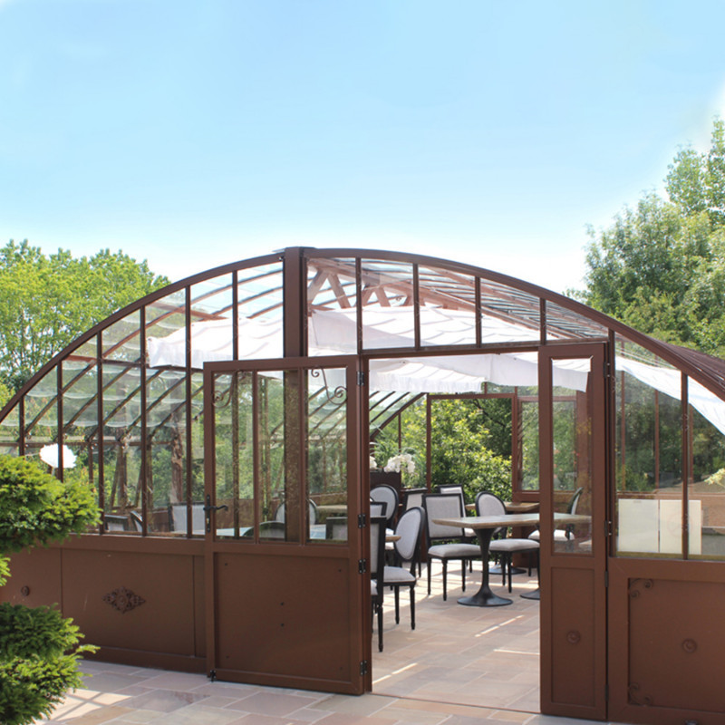 Serre à l'ancienne AMBOISE largeur 5.60 m sur embase aluminium