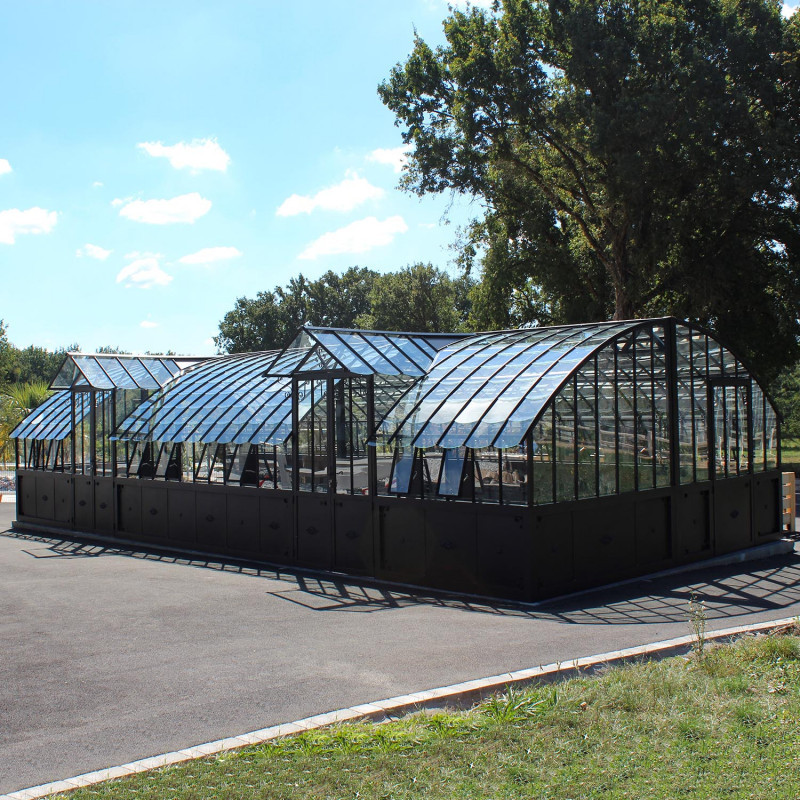 Serre à l'ancienne AMBOISE largeur 5.60 m sur embase aluminium