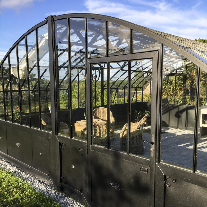 Serre à l'ancienne AMBOISE largeur 5.60 m sur embase aluminium