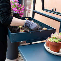 Bac de culture avec fond amovible en aluminium