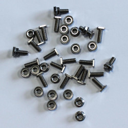 Lot de 40 vis tête marteau M6x18 mm + 40 écrous