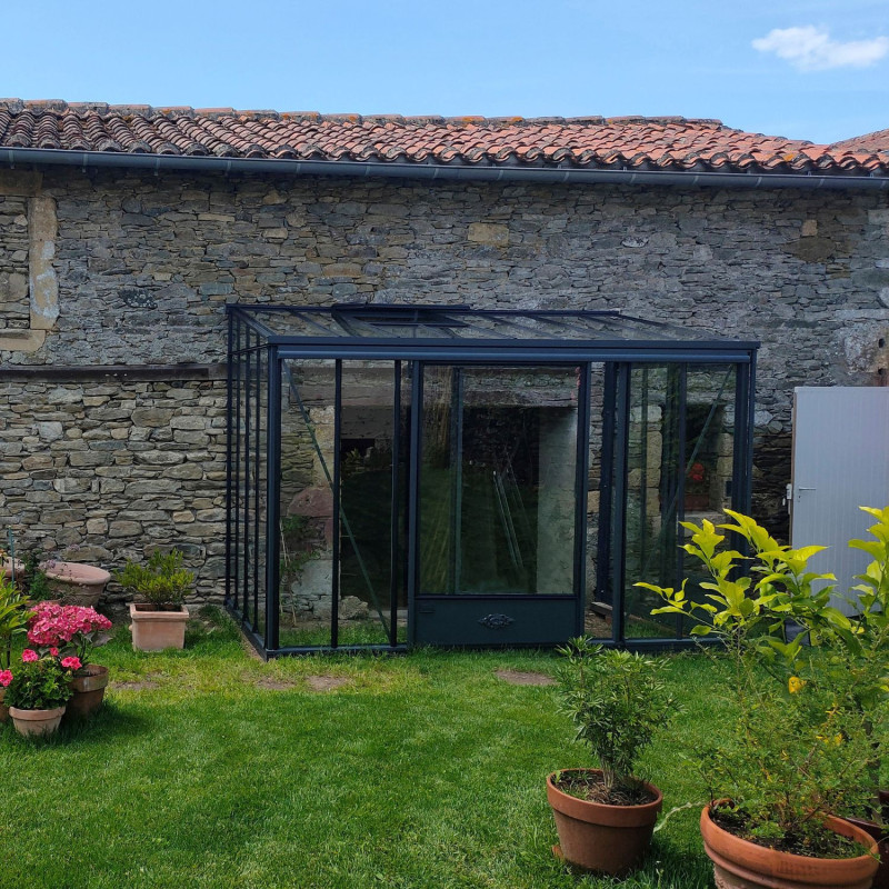 Serre LUXIA Rétro Adossée largeur 1,58 m