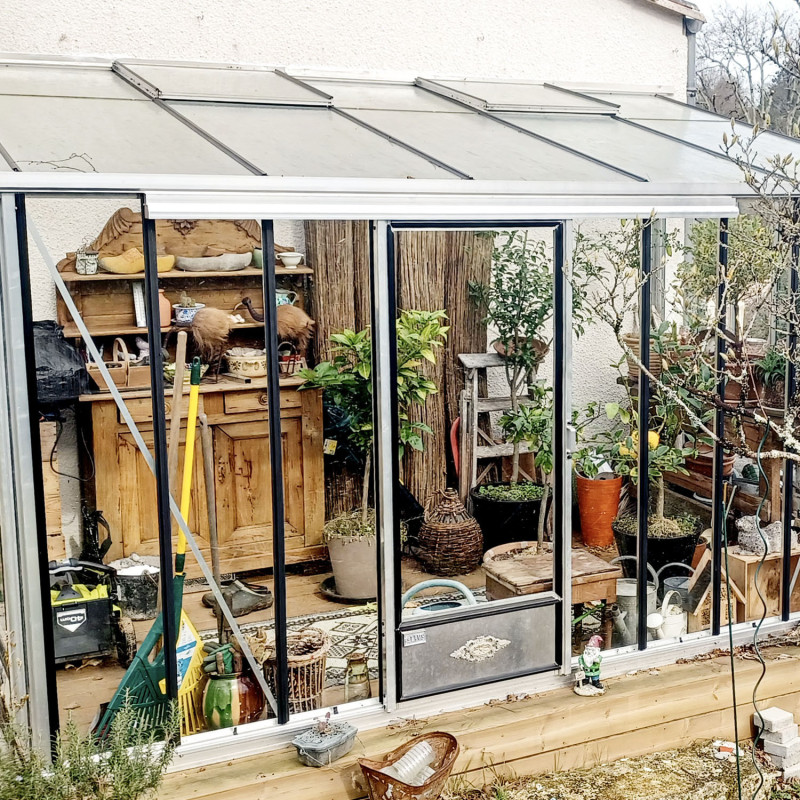 Serre LUXIA Rétro Adossée largeur 2,32 m