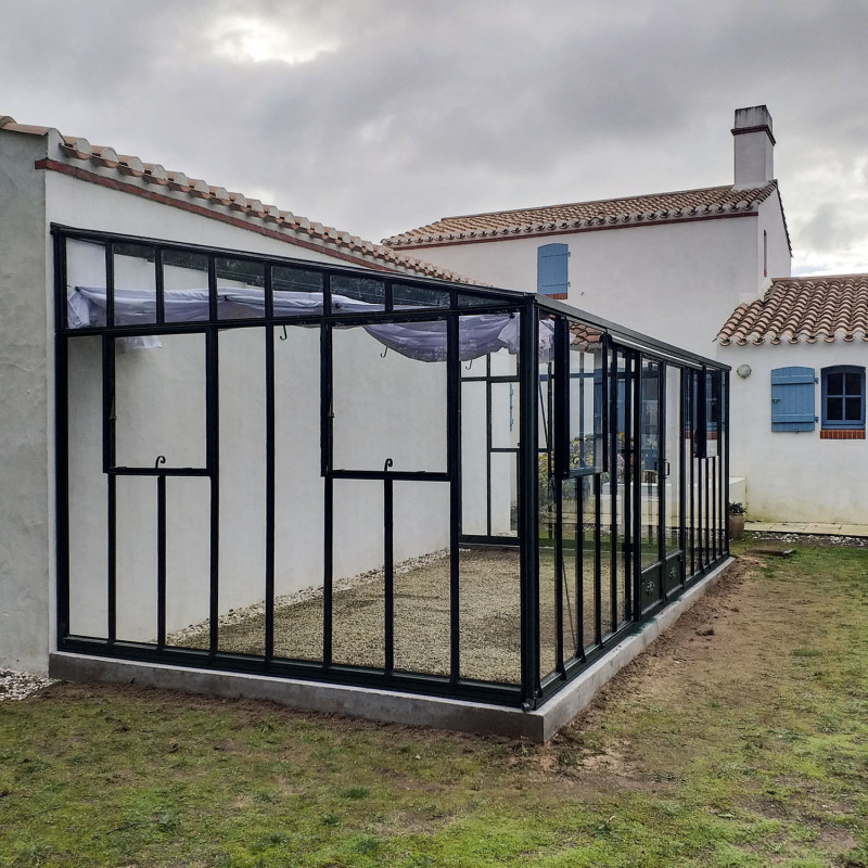 Serre LUXIA Rétro Adossée largeur 3,06 m