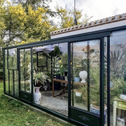 Serre LUXIA Rétro Adossée largeur 3,06 m