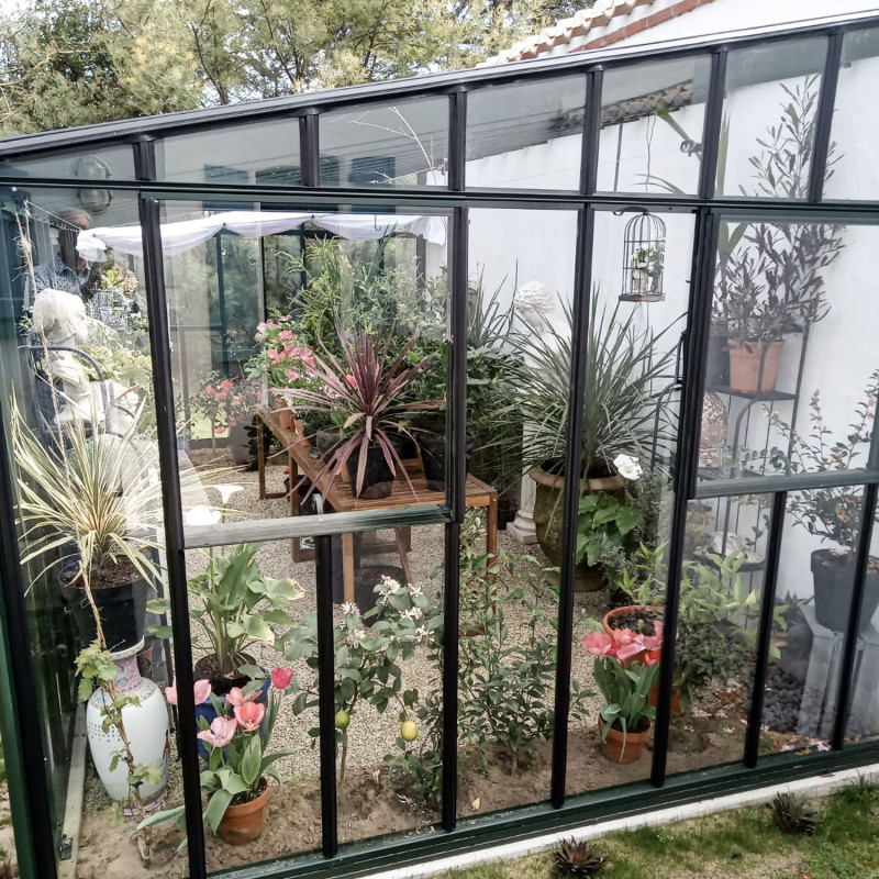 Serre LUXIA Rétro Adossée largeur 3,06 m