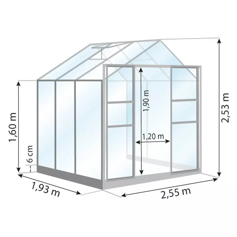 Serre LAURUS 4,90 m²