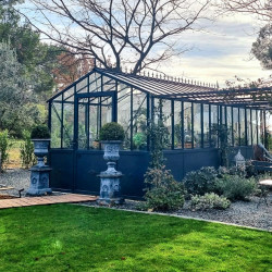 Serre CLASSIQUE largeur 2,75m sur embase aluminium