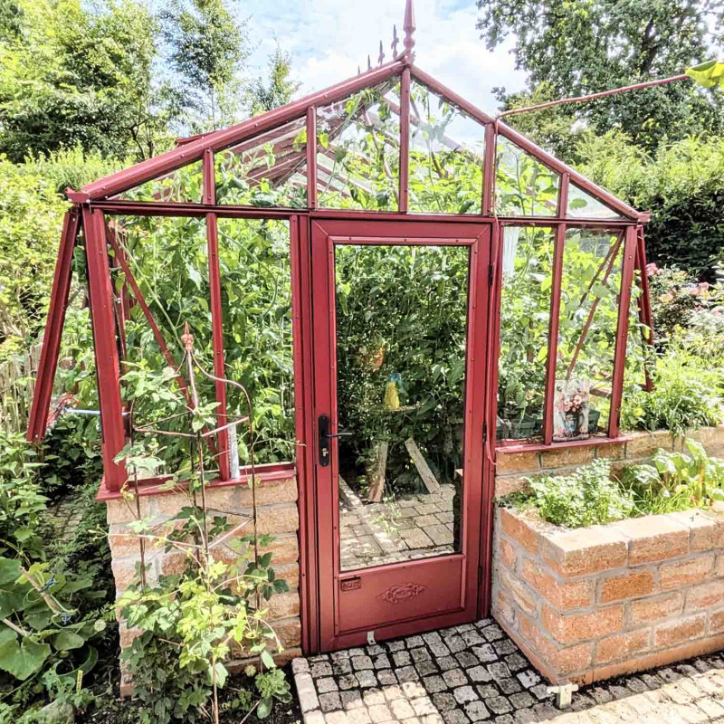 Serre LUXIA Rétro sur Muret largeur 2,36 m