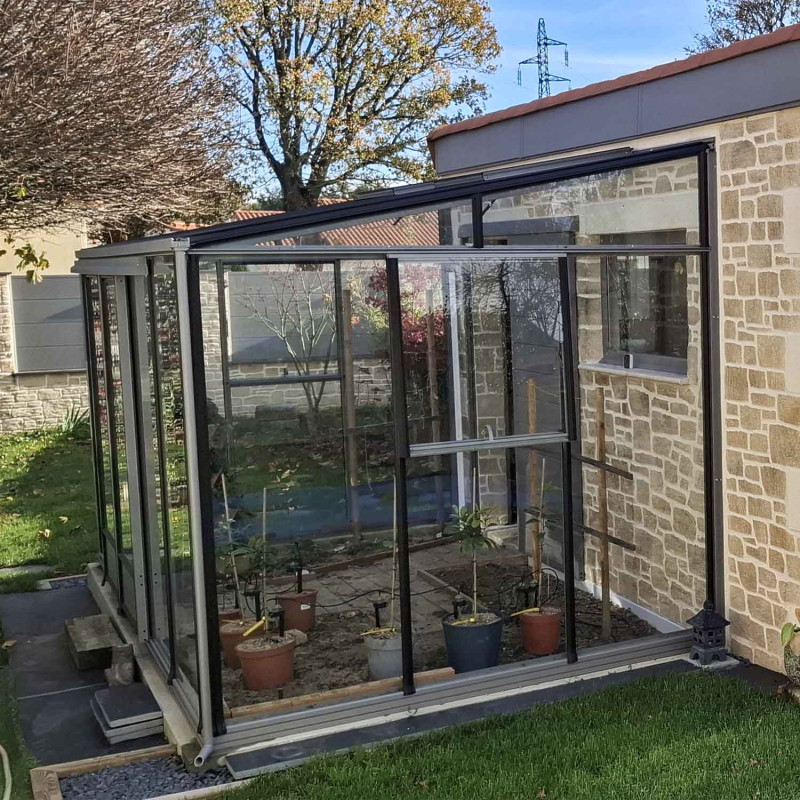 Serre LUXIA Adossée largeur 2,32 m