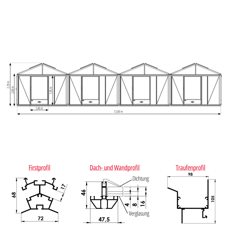 Serre SUPRA 4 chapelles