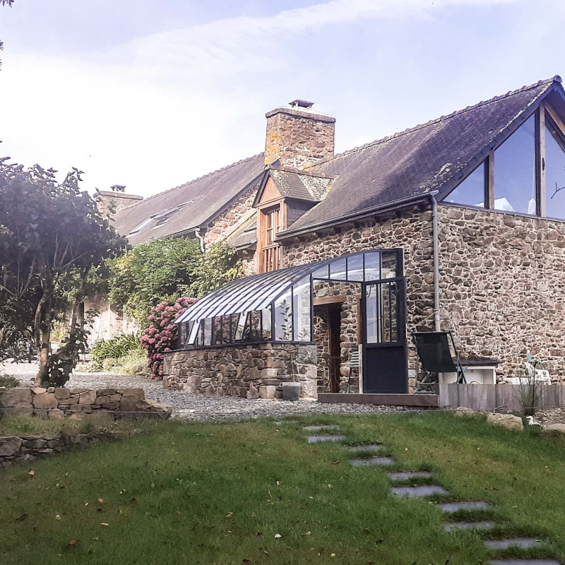 Serre CHAMBORD largeur 2,80 m sur muret