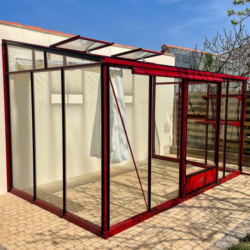 Serre LUXIA Adossée largeur 2,32 m