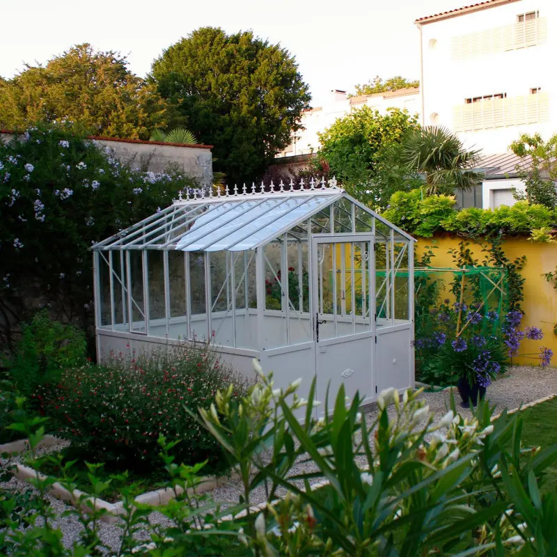 Serre à l'ancienne CLASSIQUE 2.75m sur embase aluminium