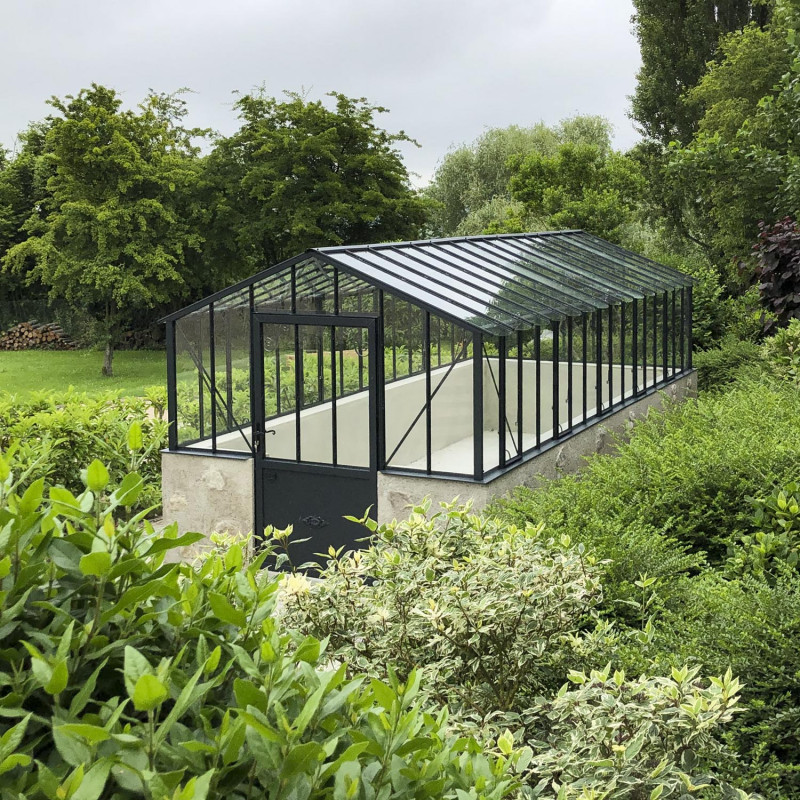 Serre à l'ancienne CLASSIQUE 2,75 m sur muret