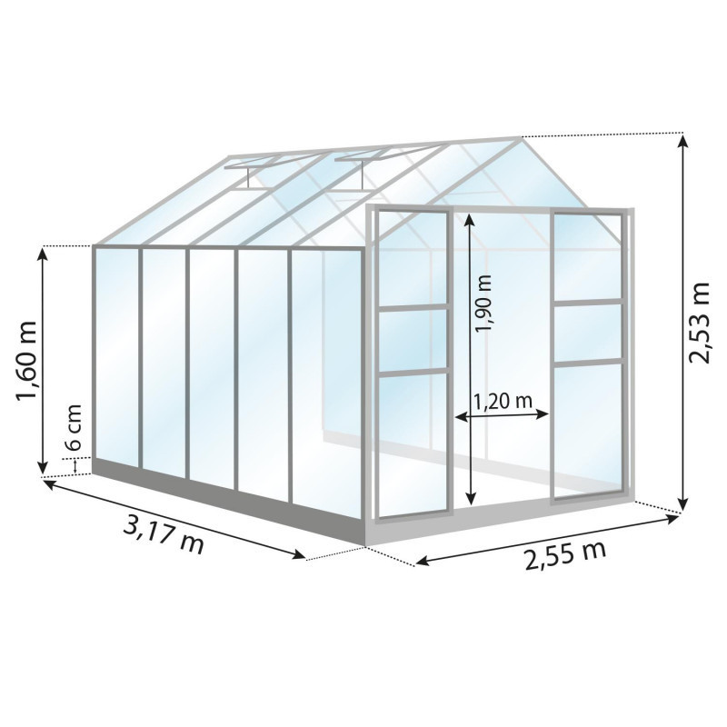 Serre LAURUS 8,10 m²