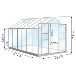 Serre de jardin Lams LAURUS 9,70 m²