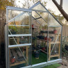 Tuinserres in gehardglas ALLIUM 2,50 m² - Aluminium