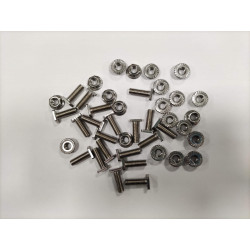 Lot de 20 vis tête marteau M6 20 ou 25 + 20 écrous