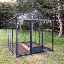 Serre de jardin LUXIA 2,36 x 3,09 m - Gris anthracite (RAL 7016)