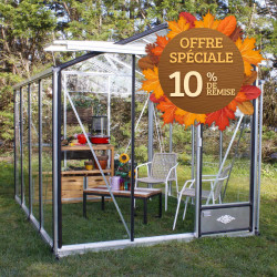Serre de jardin Essentia 2,36 m x 3,09 m