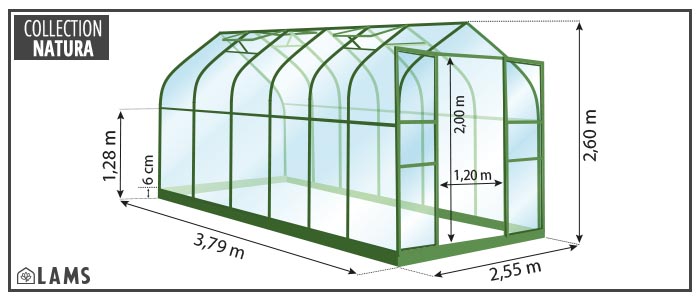 SERRE ALOÉ 9,70 m²